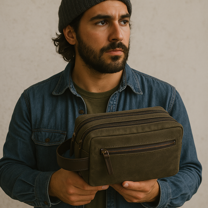 Large Toiletry Bag Olive