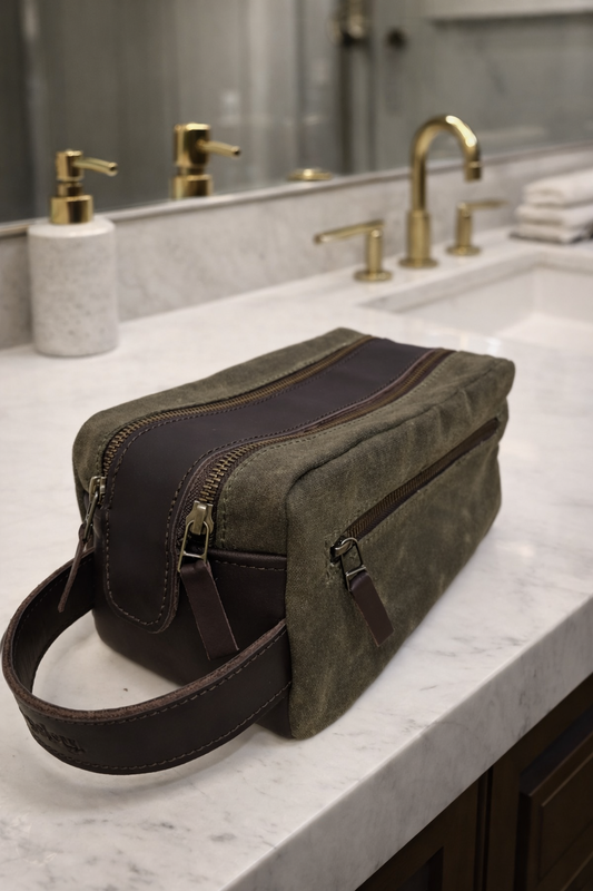 Large Toiletry Bag Olive